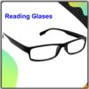 Rectangle Full Rim Portable +3.00 Reading Glasses - Black Frame